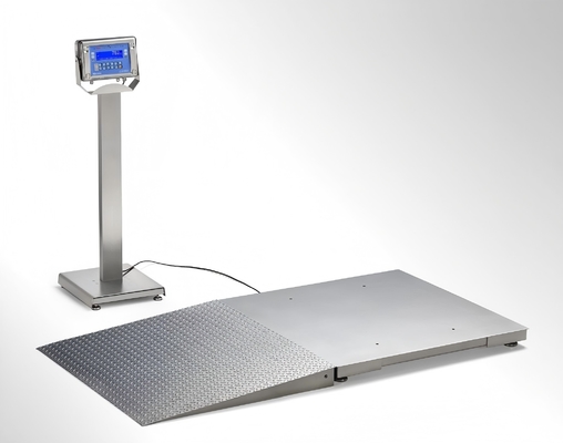 Tekerlekli sandalye ölçeği Ramp ile güvenilir platform ölçeği 500kg